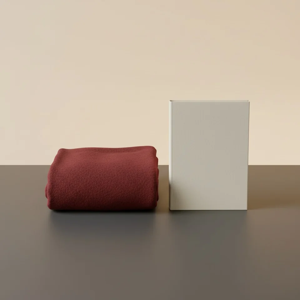 Abstract unmarked tailoring still life — illustrative, not a photograph of business premises